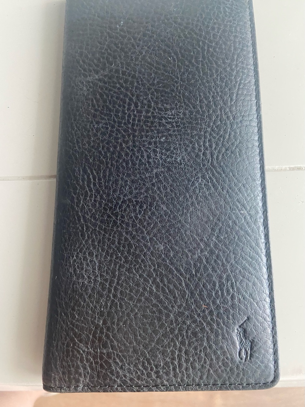 Polo by Ralph Lauren Black Leather Long check book  and credit card Wallet